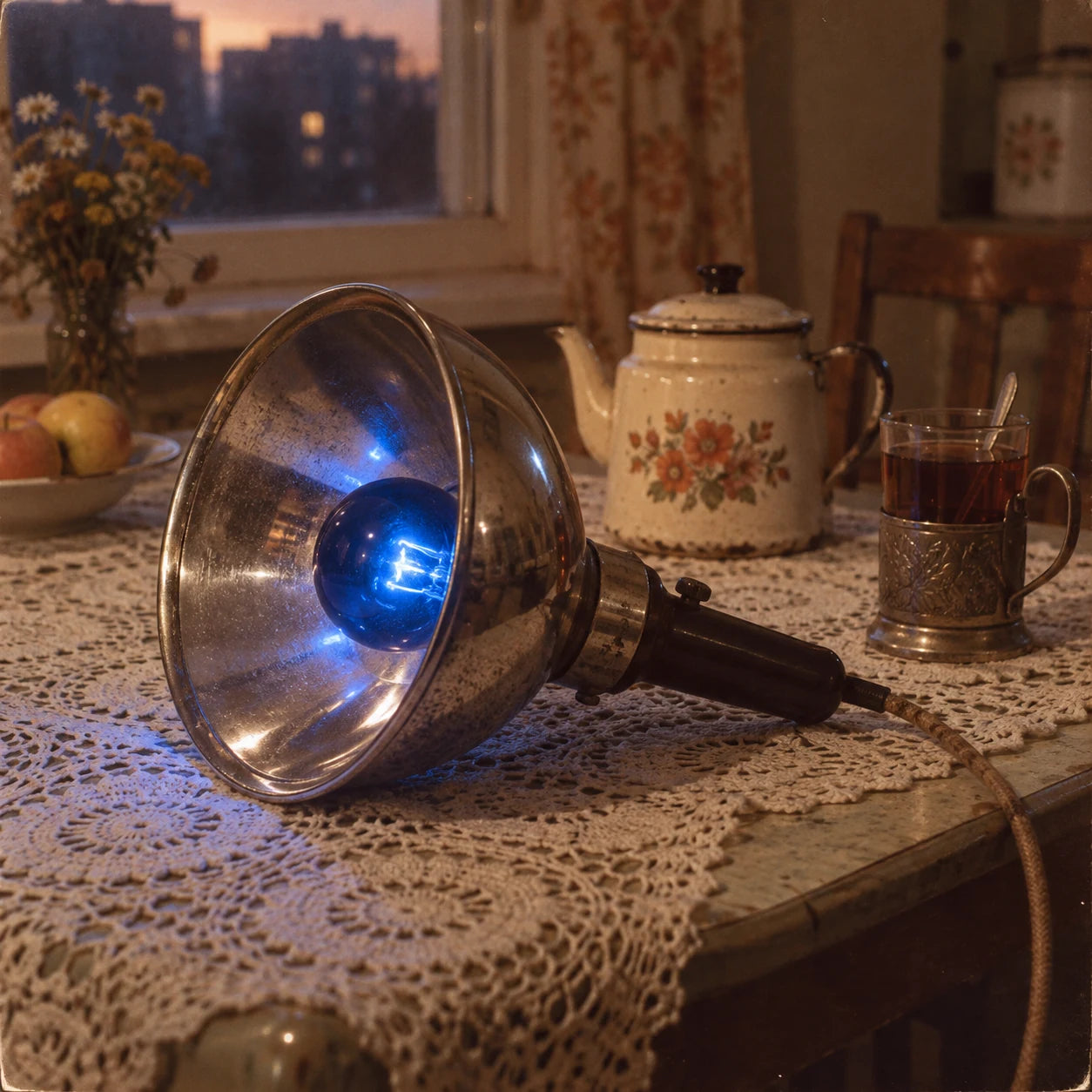 Soviet blue lamp